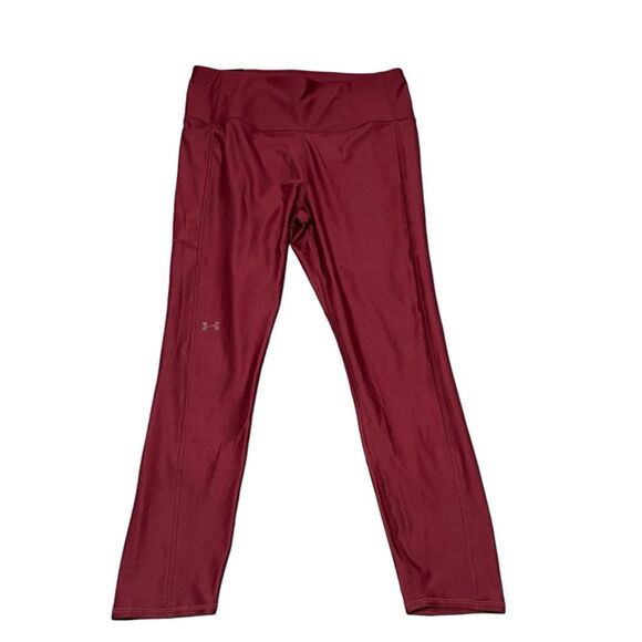 Under Armour Compression Ankle Leggings Women’s Plus Size 1X Burgundy NWT UA - Picture 6 of 11